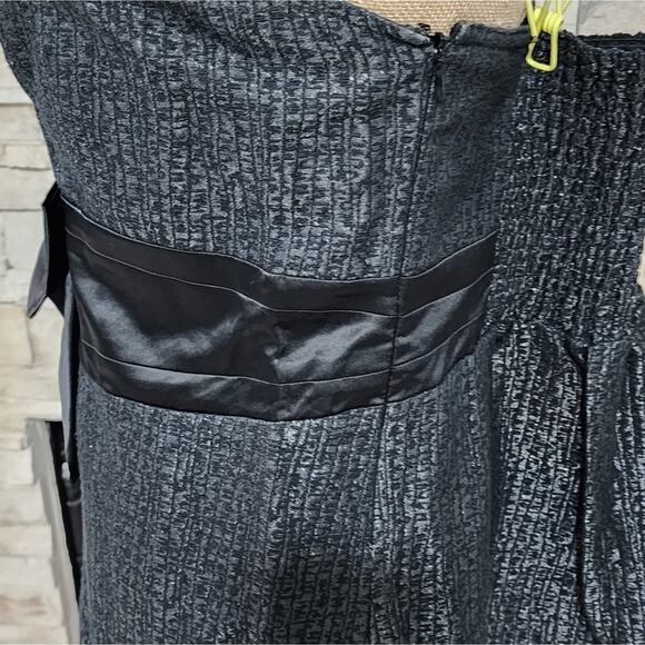 Lane Bryant black bow‎ detail corset babydoll peplum party sweetheart top 16 - Picture 4 of 9